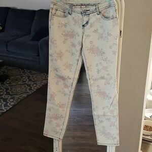 Almost Famous Floral Jeans